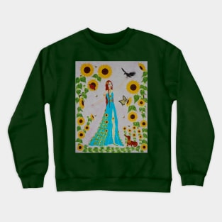 Sumptuous Sunflowers Crewneck Sweatshirt